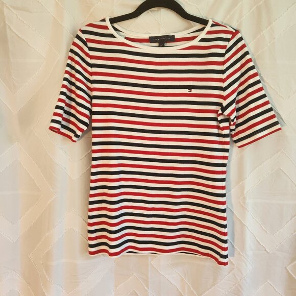 Tommy Hilfiger M white striped tee - Picture 2 of 10
